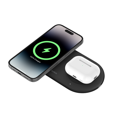 Belkin Belkin | 2-in-1 Wireless Magnetic Charging Station with Qi2 (15W) | WIZ021vfBK WIZ021vfBK