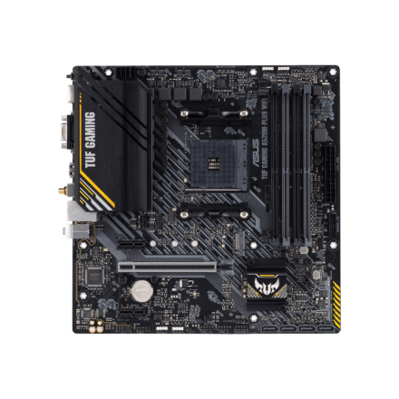 Asus Asus | TUF GAMING A520M-PLUS | Processor family AMD | Processor socket AM4 | DDR4 | Memory slots 4 | Supported hard disk drive interfaces SATA, M.2 | Number of SATA connectors 4 | Chipset AMD A520 | Micro ATX 90MB17F0-M0EAY0