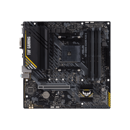 Asus Asus | TUF GAMING A520M-PLUS II | Processor family AMD | Processor socket AM4 | DDR4 DIMM | Memory slots 4 | Supported hard disk drive interfaces SATA, M.2 | Number of SATA connectors 4 | Chipset AMD A520 | Micro ATX 90MB17G0-M0EAY0