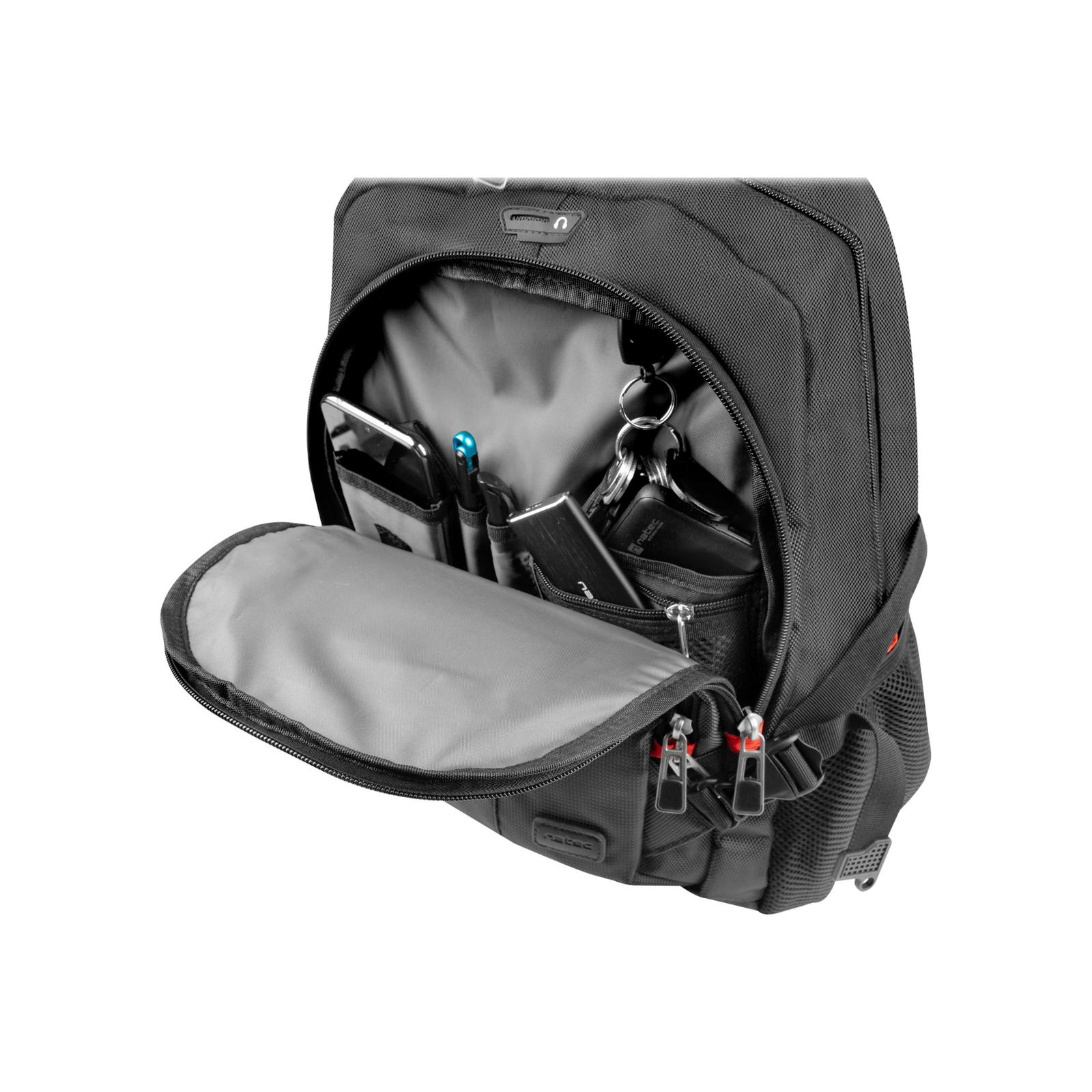 Natec Natec | NTO-1703 | Laptop Backpack Merino | Backpack | Black | 15.6 " | Shoulder strap NTO-1703
