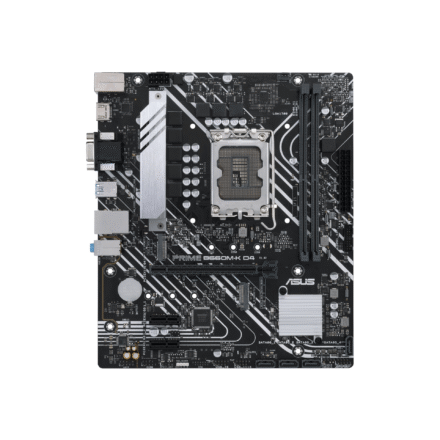 Asus Asus | PRIME B660M-K D4 | Processor family Intel | Processor socket LGA1700 | DDR4 DIMM | Supported hard disk drive interfaces SATA, M.2 | Number of SATA connectors 4 90MB1950-M1EAY0