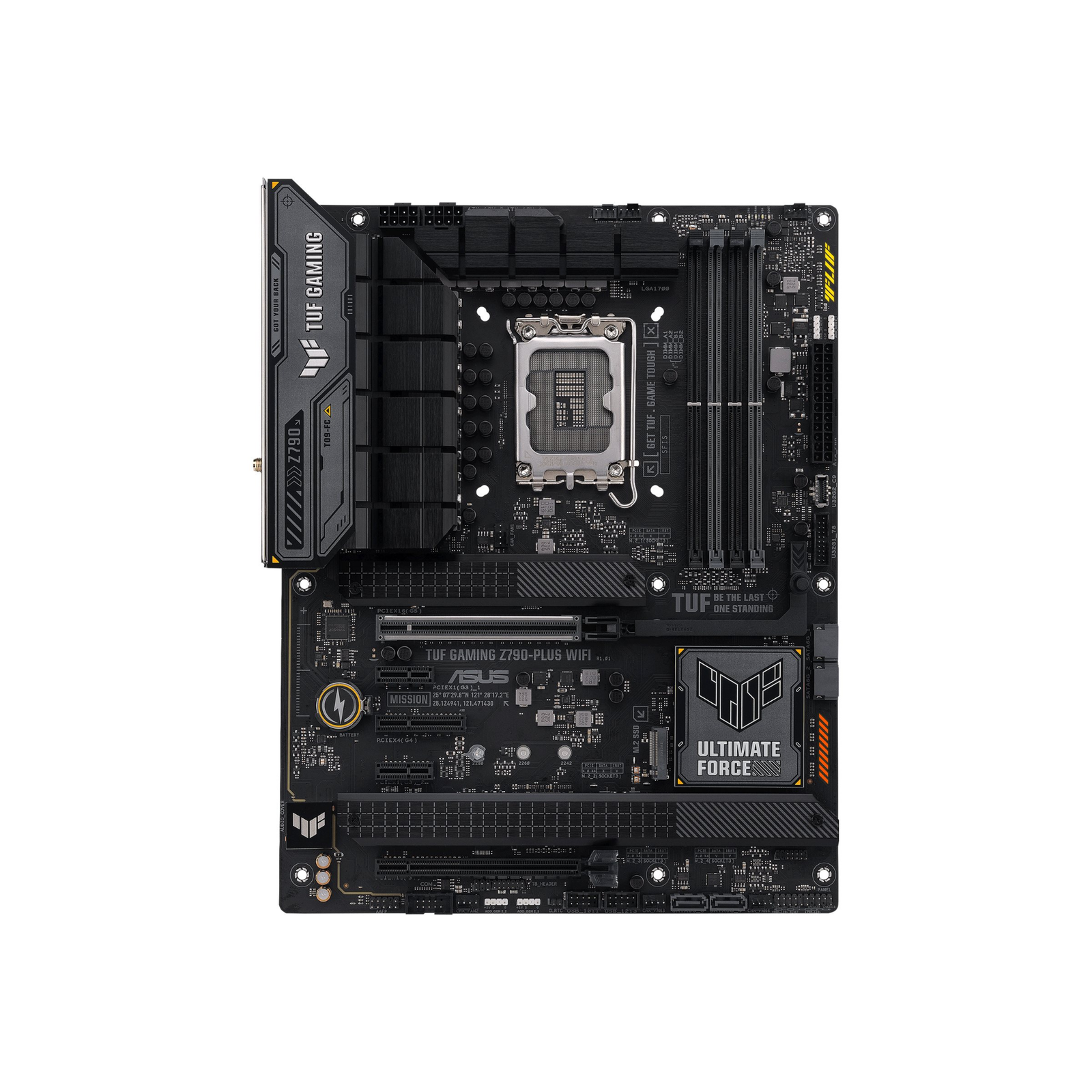 Asus Asus | TUF GAMING Z790-PLUS WIFI | Processor family Intel | Processor socket LGA1700 | DDR5 | Supported hard disk drive interfaces SATA, M.2 | Number of SATA connectors 4 90MB1D80-M1EAY0