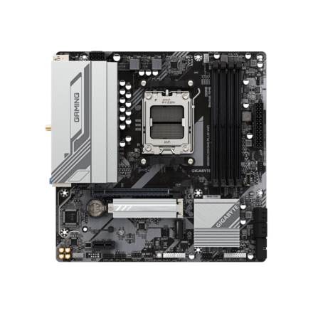 Gigabyte Gigabyte B650M GAMING PLUS WF | Processor family AMD | Processor socket AM5 | DDR5 | Supported hard disk drive interfaces M.2, SATA | Number of SATA connectors 4 B650M GAMING PLUS WF