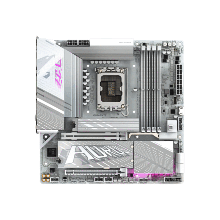 Gigabyte Gigabyte Z890M A ELITE WF7 ICE | Processor family Intel | Processor socket LGA1851 | DDR5 | Supported hard disk drive interfaces SATA, M.2 | Number of SATA connectors 4 Z890M A ELITE WF7 ICE