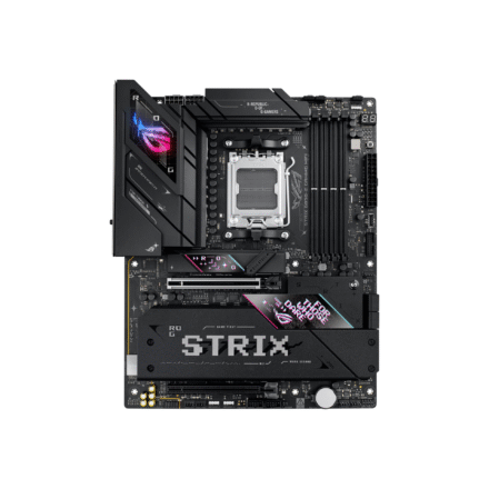 Asus Asus ROG STRIX B850-E GAMING WIFI | Processor family AMD | Processor socket AM5 | DDR5 | Supported hard disk drive interfaces SATA, M.2 | Number of SATA connectors 4 90MB1J60-M0EAY0