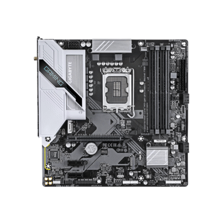 Gigabyte Gigabyte B760M GAMING PLUS WIFI DDR4 (rev. 1.0) | Processor family Intel | Processor socket LGA1700 | DDR4 | Supported hard disk drive interfaces SATA, M.2 | Number of SATA connectors 4 B760M G P WIFI DDR4