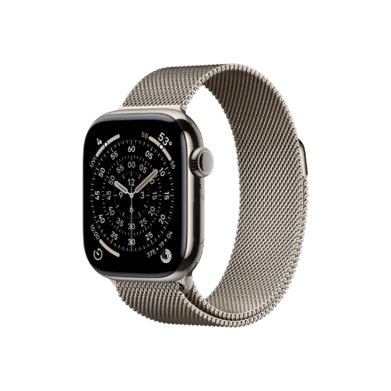 Apple Apple Watch Series 11 GPS + Cellular 42mm Natural Titanium Case with Natural Milanese Loop MF8P4ET/A