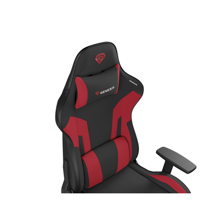 Genesis Genesis Gaming Chair Nitro 720 Backrest upholstery material: Fabric, Eco leather, Seat upholstery material: Fabric, Base material: Metal, Castors material: Nylon with CareGlide coating | Black/Red NFG-1927