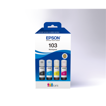 Epson Epson 103 EcoTank | Ink Cartridge | Black, Cyan, Magenta, Yellow C13T00S64A