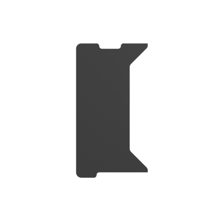 Genesis Genesis | Holm Modular Side Desk Top Left 40cm | NDS-2278 | Anthracite Black NDS-2278