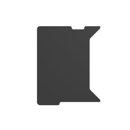 Genesis Genesis | Holm Modular Side Desk Top Left 60cm | NDS-2282 | Anthracite Black NDS-2282