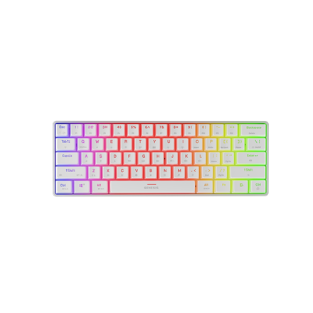 Genesis Genesis THOR 660 G2 | Gaming keyboard | Wireless/Wired | US | White | 2.4 GHz, Bluetooth, USB | Linear NKG-1917
