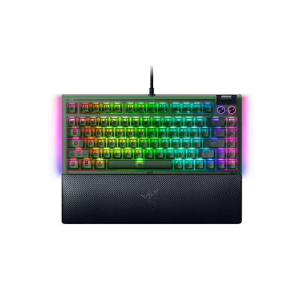 Razer Razer BlackWidow V4 75% | Mechanical Gaming keyboard | Wired | US | Phantom Green Edition | Razer Mechanical Switches (Tactile) RZ03-05003300-R3M1