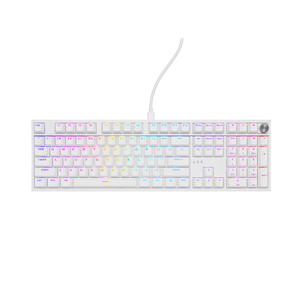 Genesis Genesis Thor 404 | Mechanical Gaming Keyboard | Wired | US | White | USB | Outemu Peach Silent NKG-2300