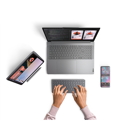 Lenovo Lenovo Accessories Multi-Device Wireless Keyboard (US-ENG) | Lenovo Lenovo Tab Keyboard Olympia | Lenovo Multi-Device Wireless Keyboard (US-ENG) | Luna Grey | Standard | Wireless | English | USB-C and Bluetooth ZG38C05820