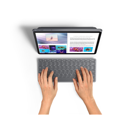 Lenovo Lenovo Accessories Multi-Device Wireless Keyboard (US-ENG) | Lenovo Lenovo Tab Keyboard Olympia | Lenovo Multi-Device Wireless Keyboard (US-ENG) | Luna Grey | Standard | Wireless | English | USB-C and Bluetooth ZG38C05820
