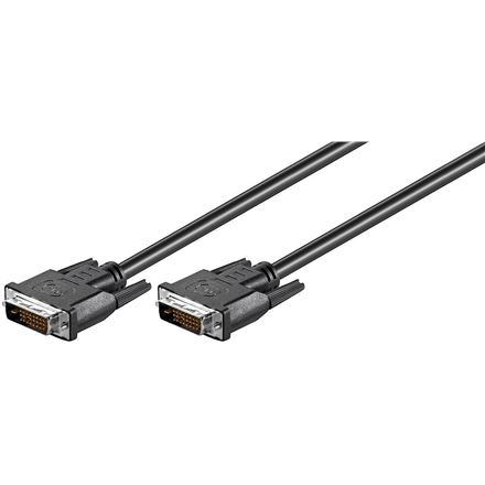 Goobay Goobay | DVI-D FullHD cable Dual Link, nickel plated | DVI-D male Dual-Link (24+1 pin) | DVI-D male Dual-Link (24+1 pin) | DVI to DVI | 1.8 m 93573