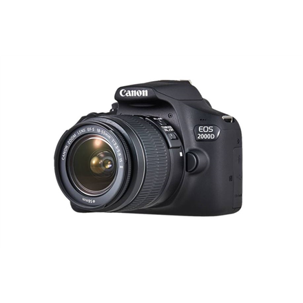 Canon Canon | EOS | 2000D 18-55 III EU26 | SLR Camera Kit | Megapixel 24.1 MP | ISO sensitivity (max) 12800 | Display diagonal 3.0 " | Wi-Fi | Video recording | APS-C | Black 2728C002