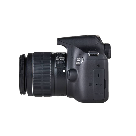 Canon Canon | EOS | 2000D 18-55 III EU26 | SLR Camera Kit | Megapixel 24.1 MP | ISO sensitivity (max) 12800 | Display diagonal 3.0 " | Wi-Fi | Video recording | APS-C | Black 2728C002