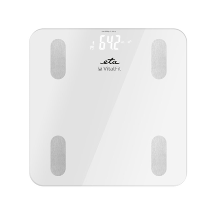 ETA ETA | Smart Personal Scale | Vital Fit ETA678190000 | Body analyzer | Maximum weight (capacity) 180 kg | Accuracy 100 g | Body Mass Index (BMI) measuring | White ETA678190000