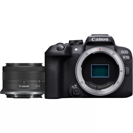 Canon Canon | D.CAM EOS R10 RF-S 18-45 IS STM EU26 | Megapixel 24.2 MP | Image stabilizer | ISO sensitivity (max) 32000 | Wi-Fi | Video recording | Manual | CMOS | Black 5331C010