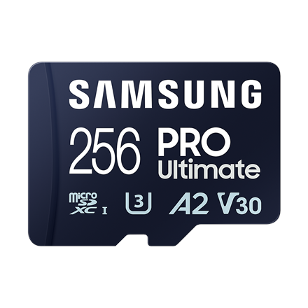 Samsung Samsung | MicroSD Card | PRO Ultimate | 256 GB | microSDXC Memory Card | Flash memory class U3, V30, A2 | SD adapter MB-MY256SA/WW
