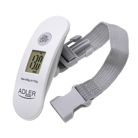 Adler Adler | Travel Luggage Scale | AD 8189 | Auto power off | Maximum weight (capacity) 40 kg | Low Battery Indicator; Overload Indicator; Measurement Range: From 300g to 40kg AD 8189