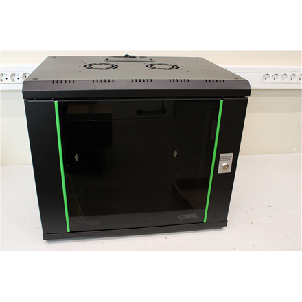 Digitus SALE OUT. DIGITUS 9U wall mounting cabinet, Unique 509x600x450 mm, color black (RAL 9005) | Digitus | Wall Mounting Cabinet | DN-19 09-U-SW | Warranty 24 month(s) | DAMAGED PACKAGING, DAMEGED PAINT, CURVED DOOR FROM THE SIDE DN-19 09-U-SWSO