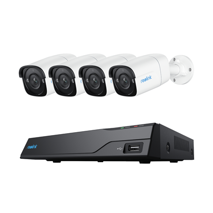 Reolink Reolink | Super HD Security Camera System | NVS8-5MB4 | Bullet | 5/4 MP | f=4.0mm fixed; F=2.0 | Power over Ethernet (PoE) | IP67 | H.265 | Micro SD, Max. 256GB PS2KB02-8