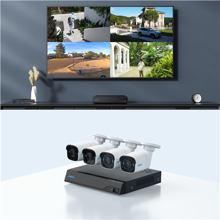 Reolink Reolink | Super HD Security Camera System | NVS8-5MB4 | Bullet | 5/4 MP | f=4.0mm fixed; F=2.0 | Power over Ethernet (PoE) | IP67 | H.265 | Micro SD, Max. 256GB PS2KB02-8
