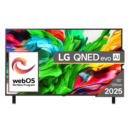 LG LG 55QNED85A3C | 55 | Smart TV | webOS 25 | UHD | Bllack 55QNED85A3C