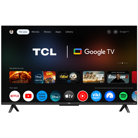 TCL TCL 4K QLED TV | 43T69C | 43 | Smart TV | Google TV | UHD | Black 43T69C