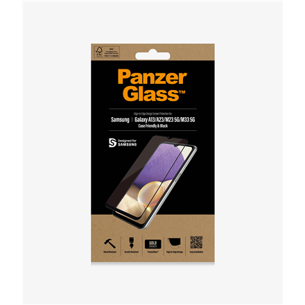 PanzerGlass PanzerGlass | Screen protector | Samsung | Galaxy A13/M23 5G/M33 5G | Glass | Black | Case Friendly 7306