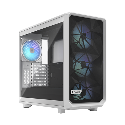 Fractal Design Fractal Design | Meshify 2 RGB TG Clear Tint | Side window | White | E-ATX | Power supply included No | ATX FD-C-MES2A-08