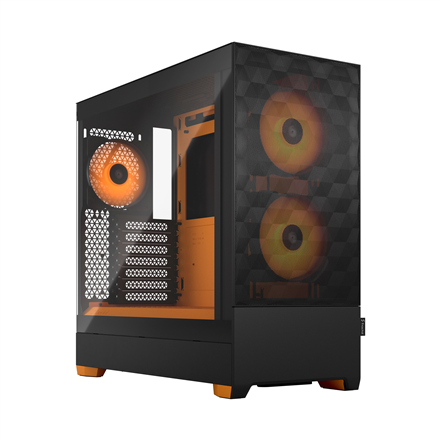 Fractal Design Fractal Design | Pop Air RGB | Side window | Orange Core TG Clear Tint | ATX, mATX, Mini ITX | Power supply included No | ATX FD-C-POR1A-05