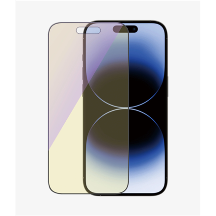 PanzerGlass PanzerGlass | Screen protector | Apple | iPhone 14 Pro | Glass | Black | Ultra-Wide Fit; Scratch resistant; Shock resistant; Easy installation; Anti-blue light; Eye protection; Diamond strength; Antibacterial; Fingerprint resistant | Anti-blue Light 2792
