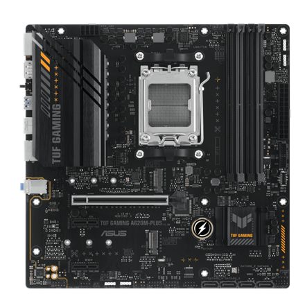Asus Asus | TUF GAMING A620M-PLUS | Processor family AMD | Processor socket AM5 | DDR5 DIMM | Memory slots 4 | Supported hard disk drive interfaces SATA, M.2 | Number of SATA connectors 4 | Chipset AMD A620 | Micro-ATX 90MB1EZ0-M0EAY0