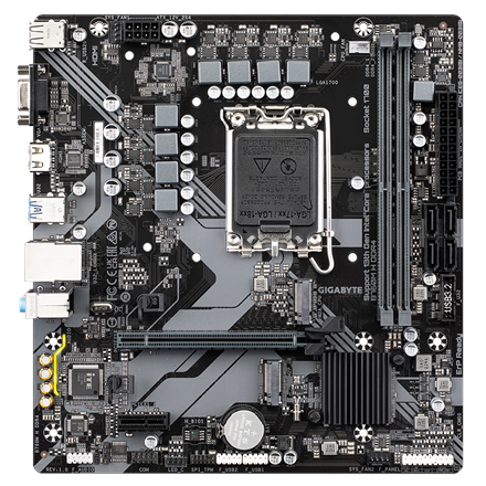 Gigabyte Gigabyte | B760M H DDR4 1.0 M/B | Processor family Intel | Processor socket LGA1700 | DDR4 DIMM | Memory slots 2 | Supported hard disk drive interfaces SATA, M.2 | Number of SATA connectors 4 | Chipset Intel B760 Express | Micro ATX B760M H DDR4