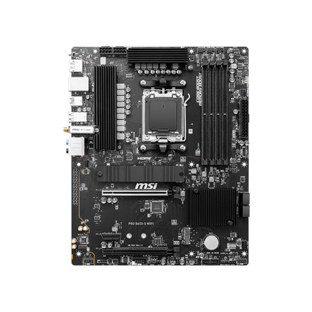 MSI MSI | PRO B650-S WIFI | Processor family AMD | Processor socket AM5 | DDR5 | Supported hard disk drive interfaces SATA, M.2 | Number of SATA connectors 4 PRO B650-S WIFI