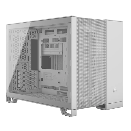 Corsair Corsair Dual Chamber PC Case | 2500D AIRFLOW | White | Mid Tower | Power supply included No | Micro-ATX CC-9011264-WW