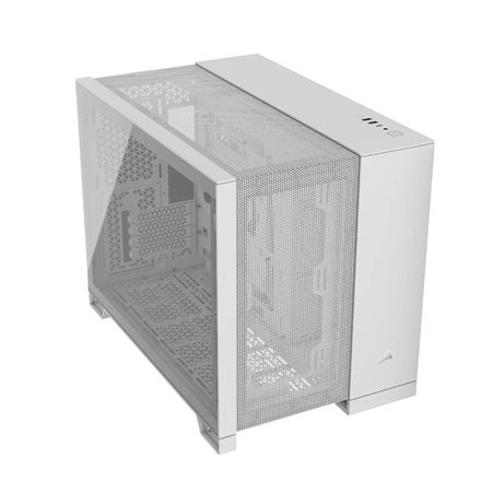 Corsair Corsair Dual Chamber PC Case | 2500D AIRFLOW | White | Mid Tower | Power supply included No | Micro-ATX CC-9011264-WW