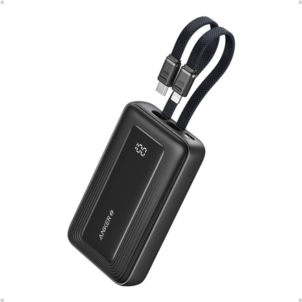 Anker Anker | Power Bank | A1680G11 | 10000 mAh | USB-C 30W, Lightning 27W | Built-In USB-C and Lightning Cables | Black A1680G11
