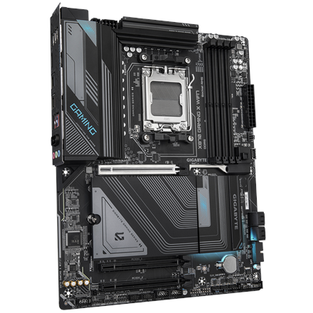 Gigabyte Gigabyte X870 GAMING X WIFI7 | Processor family AMD | Processor socket AM5 | DDR5 DIMM | Supported hard disk drive interfaces SATA, M.2 | Number of SATA connectors 4 X870 GAMING X WIFI7