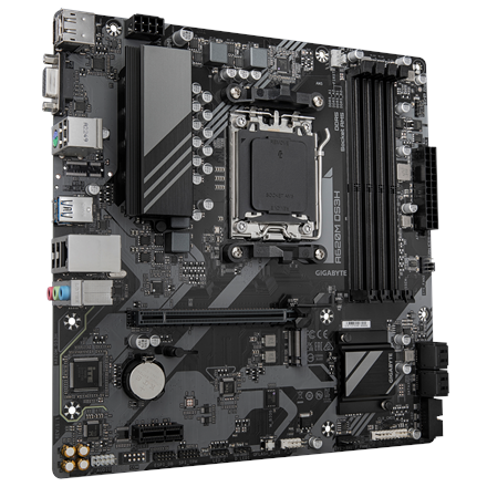 Gigabyte Gigabyte A620M DS3H | Processor family AMD | Processor socket AM5 | DDR5 | Supported hard disk drive interfaces M.2, SATA | Number of SATA connectors 4 A620M DS3H
