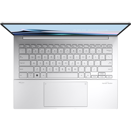 Asus Asus | Zenbook | 14 UX3405CA-QL219W | Foggy Silver | 14 " | OLED | Touchscreen | WUXGA | 1920 x 1200 pixels | Glossy | Intel Core Ultra 5 | 225H | 16 GB | LPDDR5X | Solid-state drive capacity 512 GB | Intel Arc Graphics | Windows 11 Home | 802.11be | Bluetooth version 5.4 | Keyboard language English | Keyboard backlit 90NB14W4-M00880