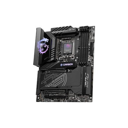 MSI MSI MPG Z890 CARBON WIFI | Processor family Intel | Processor socket LGA1851 | Supported hard disk drive interfaces SATA, M.2 | Number of SATA connectors 4 MPG Z890 CARBON WIFI