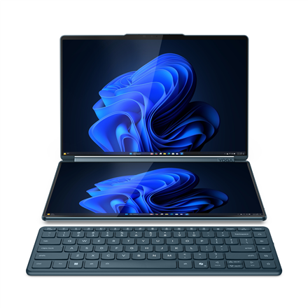 Lenovo Lenovo Yoga Book 9 14IAH10 | Tidal Teal | 2x14 " | OLED | Touchscreen | 2.8K WQXGA+ | 2880 x 1800 pixels | Glossy | Intel Core Ultra 7 | 255H | 32 GB | Soldered LPDDR5x | Solid-state drive capacity 1000 GB | Intel Arc Graphics | Windows 11 Pro | 802.11be | Bluetooth version 5.4 | Keyboard language Nordic | Keyboard backlit | Warranty 24 month(s) | Battery warranty 12 month(s) 83KJ000BMX