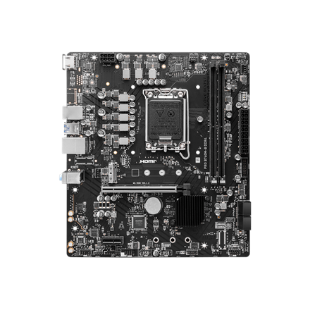 MSI MSI PRO B760M-B DDR4 | Processor family Intel | Processor socket LGA1700 | DDR4 | Supported hard disk drive interfaces SATA, M.2 | Number of SATA connectors 4 PRO B760M-B DDR4