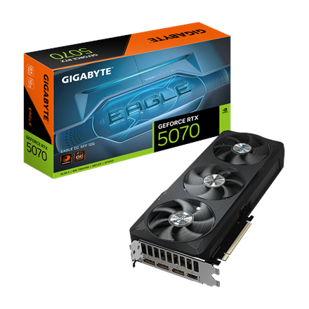Gigabyte Gigabyte GeForce RTX 5070 EAGLE OC SFF 12G | NVIDIA | 12 GB | GeForce RTX 5070 | GDDR7 | HDMI ports quantity 1 | PCI-E 5.0 GV-N5070EAGLE OC-12GD