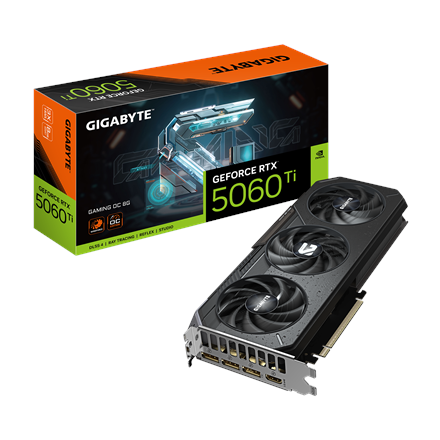 Gigabyte Gigabyte GeForce RTX 5060 Ti GAMING OC 8G | NVIDIA | 8 GB | GeForce RTX 5060 Ti | GDDR7 | HDMI ports quantity 1 | PCI-E 5.0 GV-N506TGAMING OC-8GD